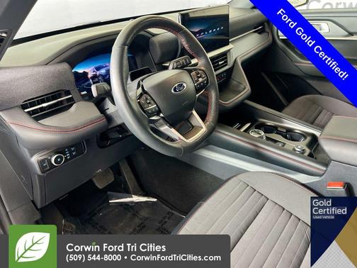 Agate Black Metallic 2025 Ford Explorer ST-Line
