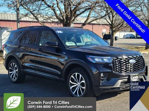 Agate Black Metallic 2025 Ford Explorer ST-Line
