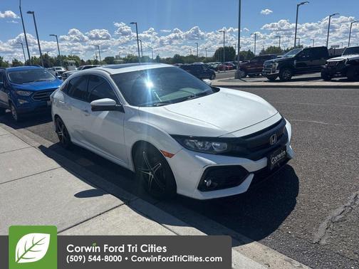 White 2018 Honda Civic EX