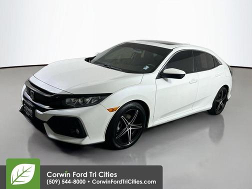 White 2018 Honda Civic EX