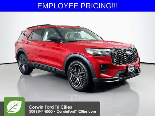 Rapid Red Metallic Tinted Clearcoat 2026 Ford Explorer ST-Line