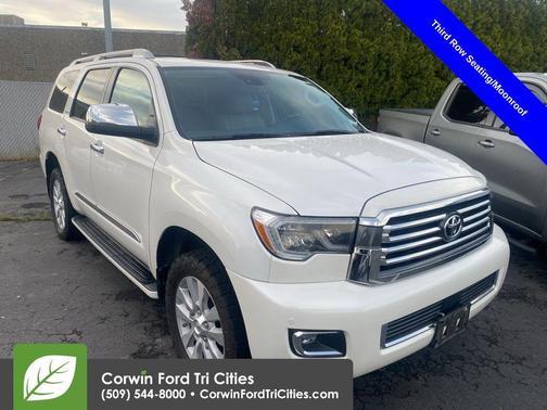 Blizzard Pearl 2019 Toyota Sequoia Platinum