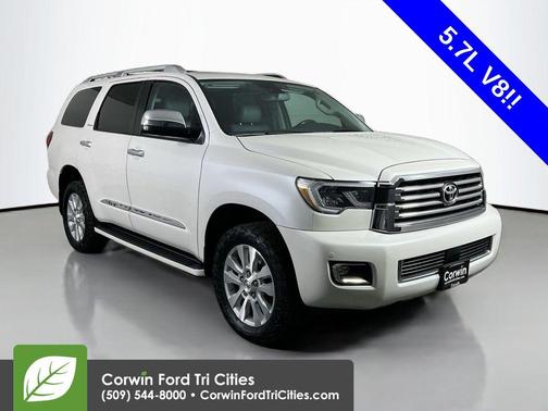 Blizzard Pearl 2019 Toyota Sequoia Platinum