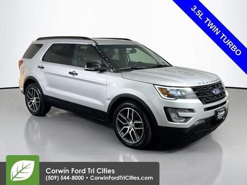 Ingot Silver Metallic 2017 Ford Explorer sport