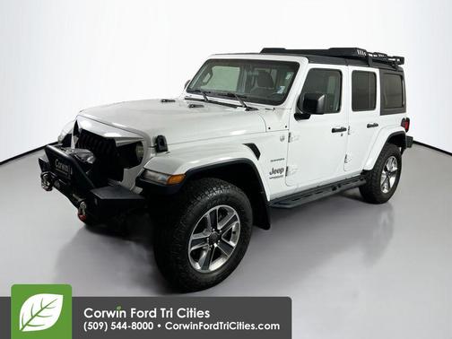 Bright White Clearcoat 2019 Jeep Wrangler Unlimited Sahara
