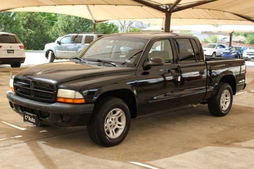 Black Clearcoat 2002 Dodge Dakota Sport Quad Cab