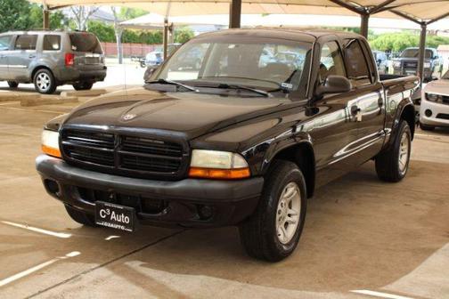 Black Clearcoat 2002 Dodge Dakota Sport Quad Cab