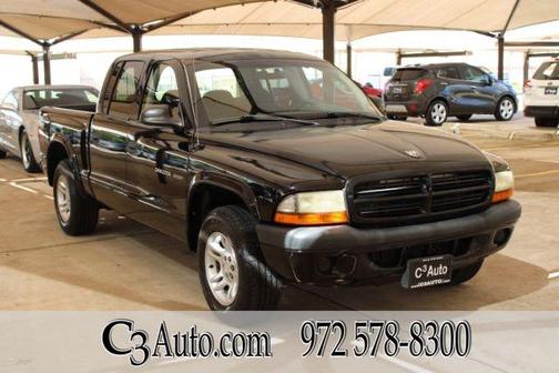 Black Clearcoat 2002 Dodge Dakota Sport Quad Cab