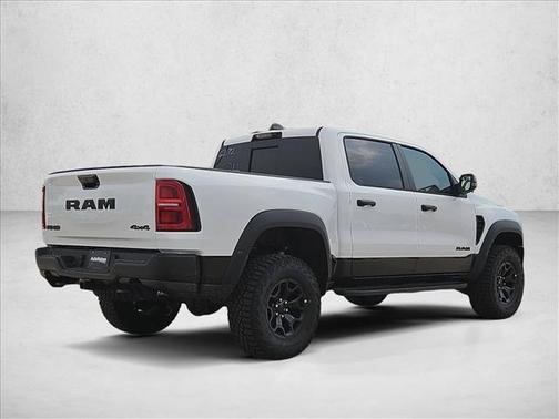 Bright White Clearcoat 2026 RAM 1500 RHO Crew Cab 4x4 5'7' Box