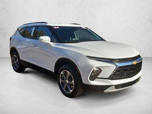 Summit White 2024 Chevrolet Blazer 3LT