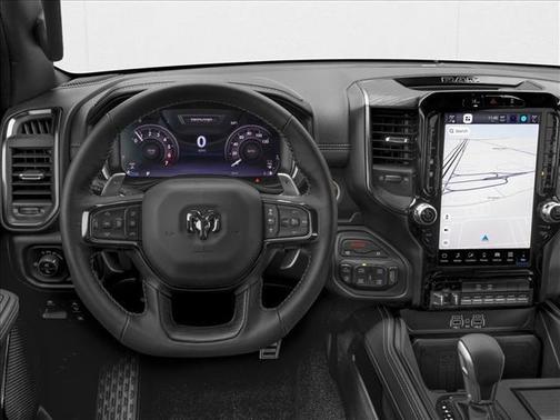 Diamond Black Crystal Pearlcoat 2026 RAM 1500 RHO Crew Cab 4x4 5'7' Box