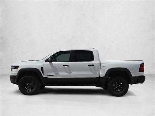Bright White Clearcoat 2026 RAM 1500 RHO Crew Cab 4x4 5'7' Box