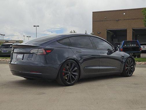 Silver/Gray 2020 Tesla Model 3 Performance
