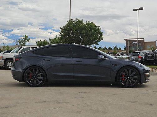 Silver/Gray 2020 Tesla Model 3 Performance