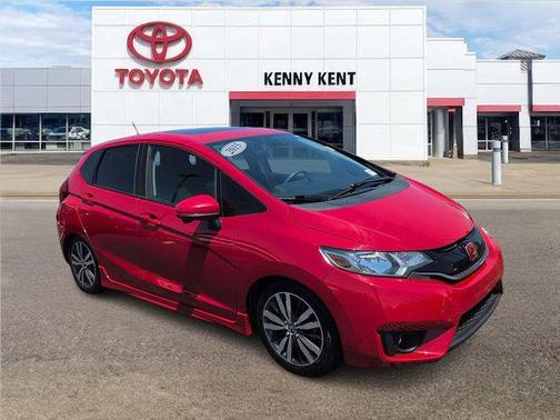 Red 2015 Honda Fit EX