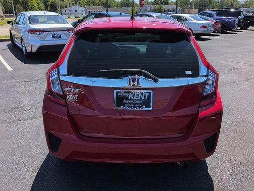 Red 2015 Honda Fit EX