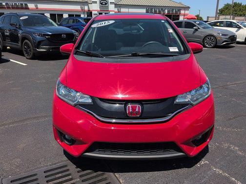Red 2015 Honda Fit EX