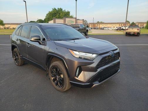 Magnetic Gray Metallic/Midnight Black Metallic 2023 Toyota RAV4 Hybrid SE