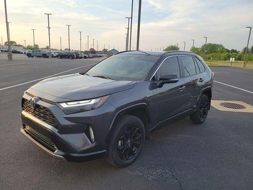 Magnetic Gray Metallic/Midnight Black Metallic 2023 Toyota RAV4 Hybrid SE