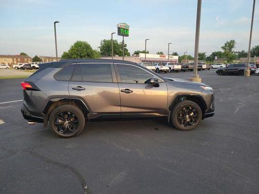 Magnetic Gray Metallic/Midnight Black Metallic 2023 Toyota RAV4 Hybrid SE