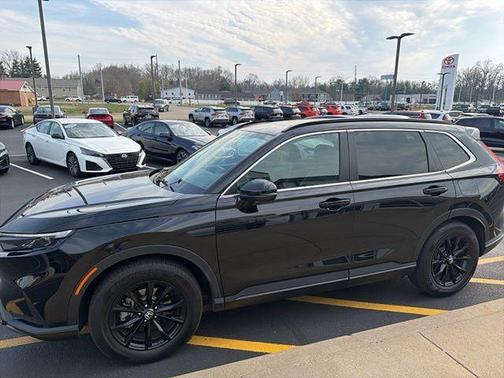 Crystal Black Pearl 2025 Honda CR-V Hybrid Sport FWD