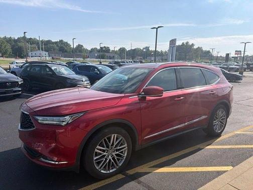 Maroon 2023 Acura MDX Advance Package