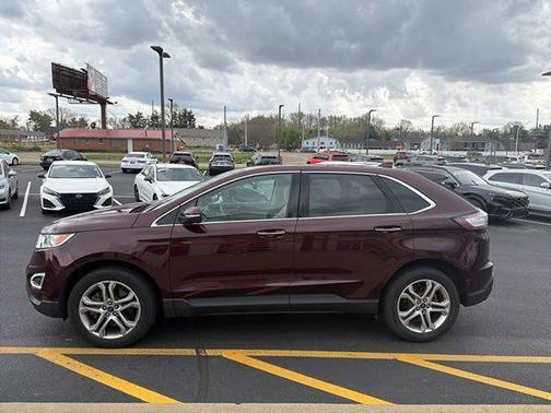 Burgundy Velvet Tinted 2017 Ford Edge Titanium