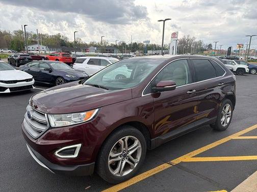 Burgundy Velvet Tinted 2017 Ford Edge Titanium