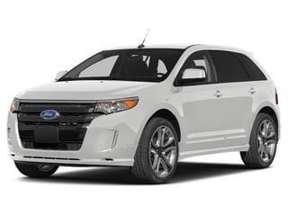 White Platinum Metallic Tri-Coat 2014 Ford Edge Sport