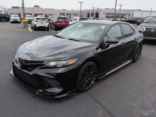 Midnight Black Metallic 2021 Toyota Camry TRD