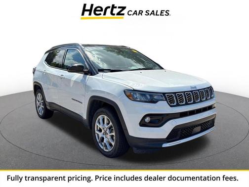 Bright White Clearcoat 2025 Jeep Compass Limited