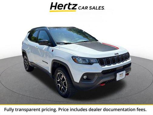 Bright White Clearcoat 2025 Jeep Compass Trailhawk