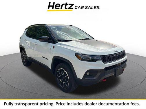 Bright White Clearcoat 2025 Jeep Compass Trailhawk