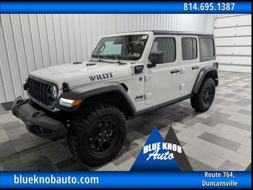 Bright White Clearcoat 2025 Jeep Wrangler 4xe Willys