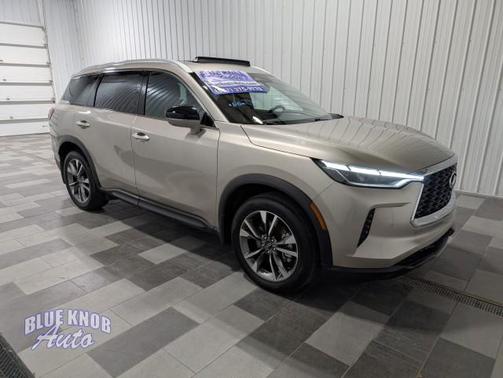 Warm Titanium 2023 INFINITI QX60 Luxe