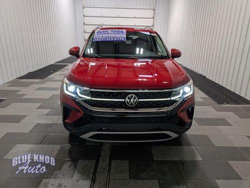 Red Metallic 2022 Volkswagen Taos 1.5T SEL