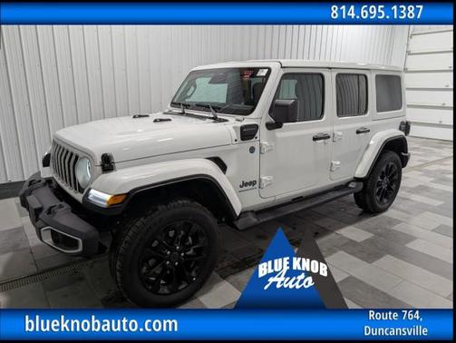 Bright White Clearcoat 2025 Jeep Wrangler 4xe Sahara