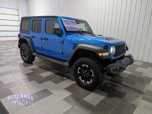Hydro Blue Pearlcoat 2024 Jeep Wrangler 4xe Rubicon