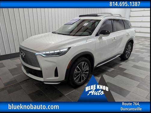 Radiant White 2026 INFINITI QX60 LUXE AWD