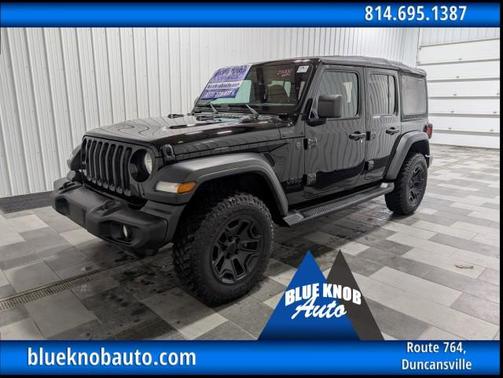 Black Clearcoat 2022 Jeep Wrangler Unlimited Sport