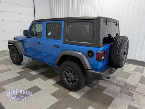 Hydro Blue Pearlcoat 2024 Jeep Wrangler Sport S