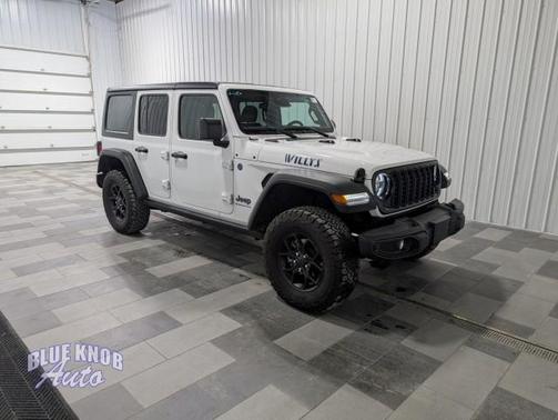 Bright White Clearcoat 2025 Jeep Wrangler 4xe Willys