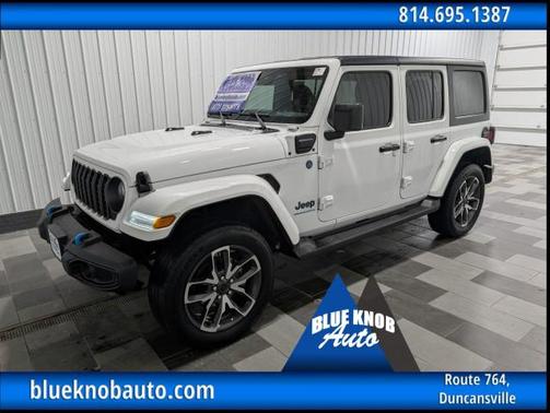Bright White Clearcoat 2024 Jeep Wrangler 4xe Sport S