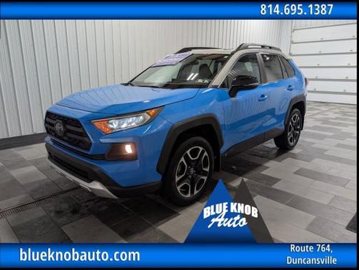 Blue Flame/Ice Edge Roof 2019 Toyota RAV4 Adventure