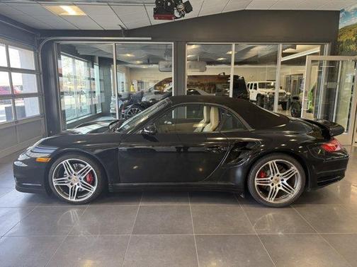 Black 2008 Porsche 911 Turbo Cabriolet