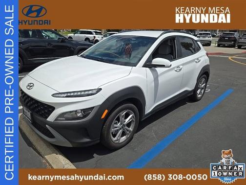 White 2023 Hyundai KONA SEL