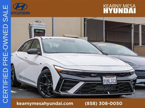 White 2025 Hyundai ELANTRA N Line