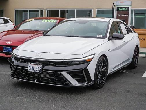 White 2025 Hyundai ELANTRA N Line