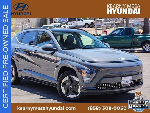 Gray 2024 Hyundai KONA EV Limited