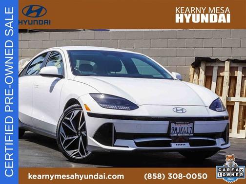 White 2024 Hyundai IONIQ 6 SEL